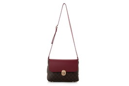 Lucky Bees Bolso bandolera 1278 Piel de polivinilo Marrón, Rojo Clarete 25x9x17 cm
